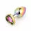 Анальная ювелирка радужная "Heart Plug Rainbow M"