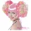 Парик "Brilliant Twin Party Pink"
