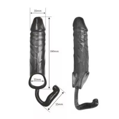 Насадка на член с анальным крюком "UES 2 Anus Hook"