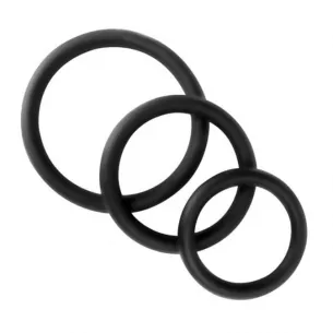 Набор из 3 колец "Power Ring DX Black"