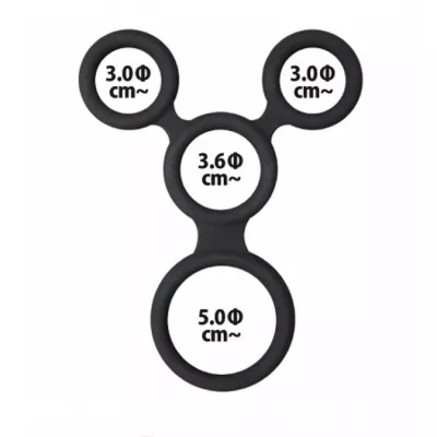 Кольцо с затяжкой яичек "Ultra Silicone Ring 1"