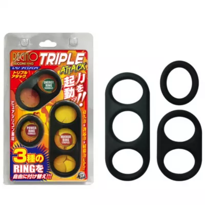 Набор из 3 колец "Regno Silicone Triple Attack"