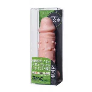 Насадка на пенис с пупырышками "Michinoku Sack Hidari"