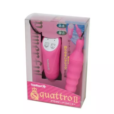 Вибратор массажер "Quattro 2 Matt Pink"