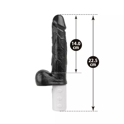 Фаллоимитатор с вибрацией "Furueru Meat Stick Black"