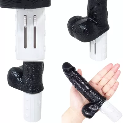 Фаллоимитатор с вибрацией "Furueru Meat Stick Black"