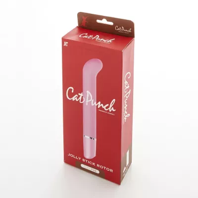 Вибратор для точки G или простаты "Cat Punch J Jolly Pink"