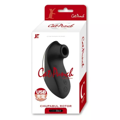 Вакуумный стимулятор "CatPunch C CHUPABUL BLACK"
