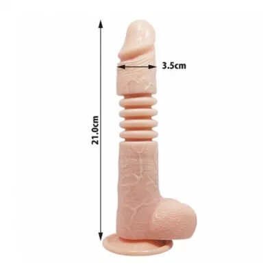 Фаллоимитатор поршневой с шариками "Piston Dildo Guruguru"