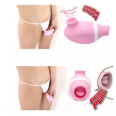 Вакуумный стимулятор с вибрацией "CatPunch F FUNKY PINK"