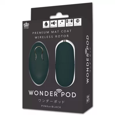 Виброяйцо с ДУ "WONDER POD BLACK"