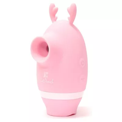 Вакуумный стимулятор с вибрацией "CatPunch H HORNY PINK"