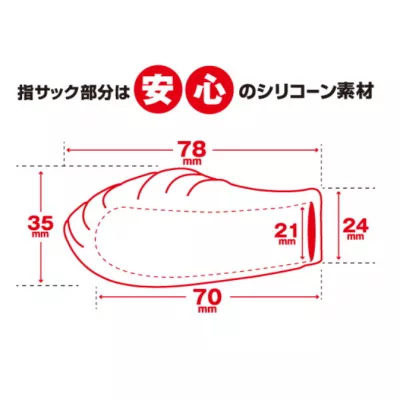 Вибратор на палец "Gekishin Finger Sack Rotor"
