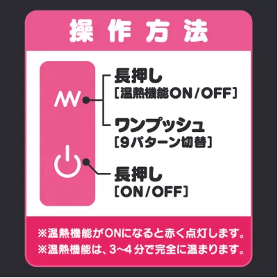 Виброяйцо с подогревом "GPRO PINK ROTOR HEATING"