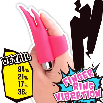 Вибратор на палец "Fingerless Hasamimomi"