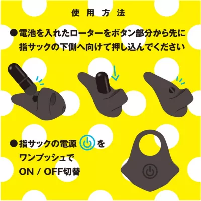 Вибратор на палец "Waterproof Finger Rotor Black"
