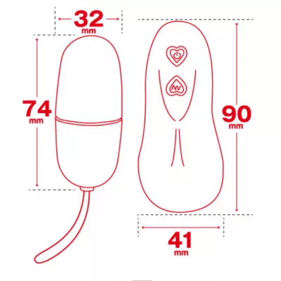 Виброяйцо на ДУ "Remote Rotor Hyakusenrenma"