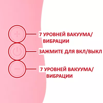 Вакуумный стимулятор с вибрацией "CatPunch Q QUEEN BEE Pink"