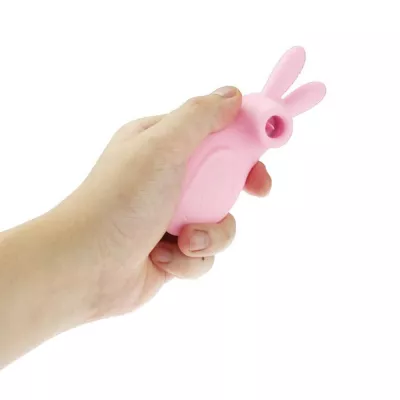 Вакуумный стимулятор с вибрацией "CatPunch N BUNNY PINK"
