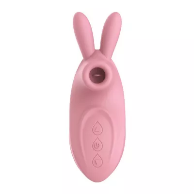 Вакуумный стимулятор с вибрацией "CatPunch N BUNNY PINK"
