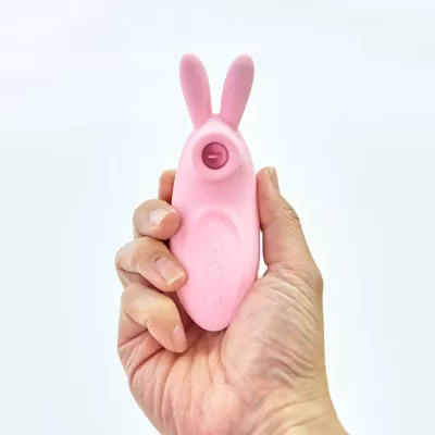 Вакуумный стимулятор с вибрацией "CatPunch N BUNNY PINK"