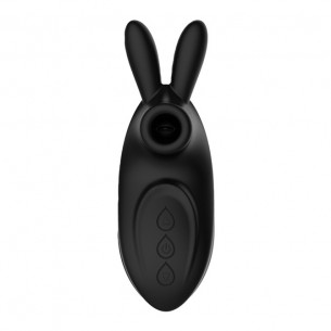 Вакуумный стимулятор с вибрацией "CatPunch N BUNNY BLACK"