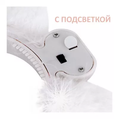 Кошачьи ушки с подсветкой "Cat Ears White"