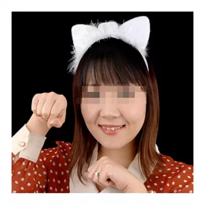 Кошачьи ушки с подсветкой "Cat Ears White"