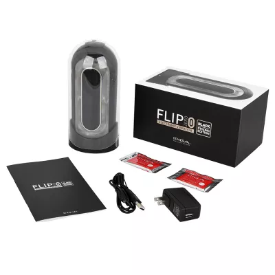 Мастурбатор ручной "TENGA Flip 0 ELECTRIC VIBE BLACK"