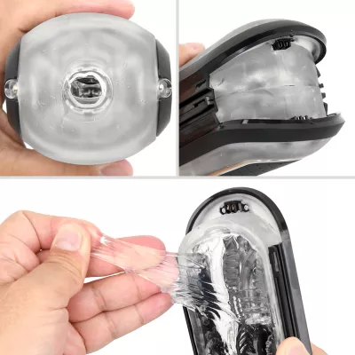 Мастурбатор ручной "TENGA Flip 0 ELECTRIC VIBE BLACK"