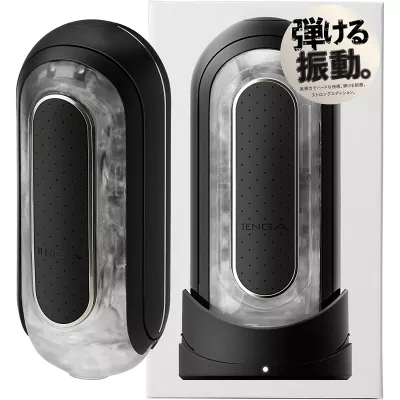 Мастурбатор ручной "TENGA Flip 0 ELECTRIC VIBE BLACK"