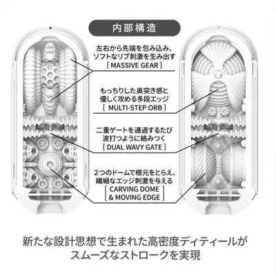 Мастурбатор ручной "TENGA Flip 0 Zero GRAVITY WHITE"