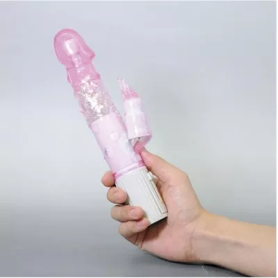 Вибратор вагинально-клиторальный "Crystal Boy Pearl Pink"
