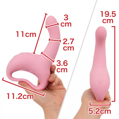 Вибратор с удобной ручкой "JUPO JUPO MACHINE Pink"