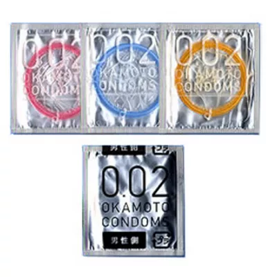 Презервативы "Okamoto 0.02EX COLORFUL"