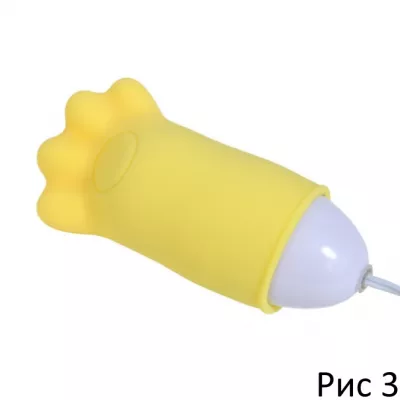 Виброяйцо с насадкой ''Ribbon Socket Cat Paw''