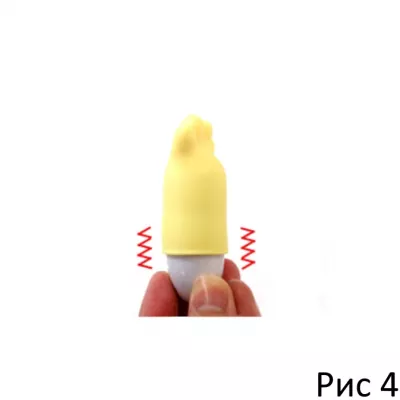 Виброяйцо с насадкой ''Ribbon Socket Cat Paw''