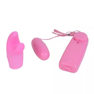 Виброяйцо с насадкой ''Ribbon Socket Shark''