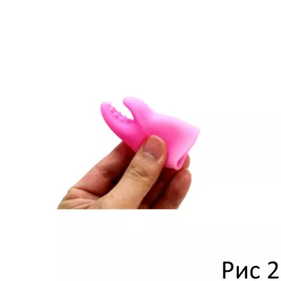 Виброяйцо с насадкой ''Ribbon Socket Shark''