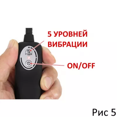 Массажер с ручкой ''Vibe Roddo Black''