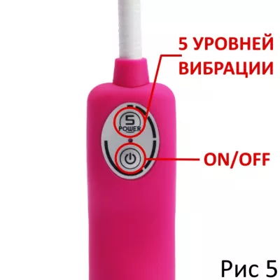 Массажер с ручкой ''Vibe Roddo Pink''