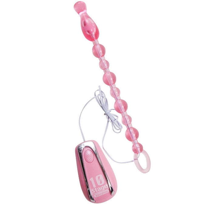 Анальные бусы с вибрацией розовые Tamagorosi Pink - TOY69.ru секс игрушки rabby анальные бусы с эрекционным кольцом