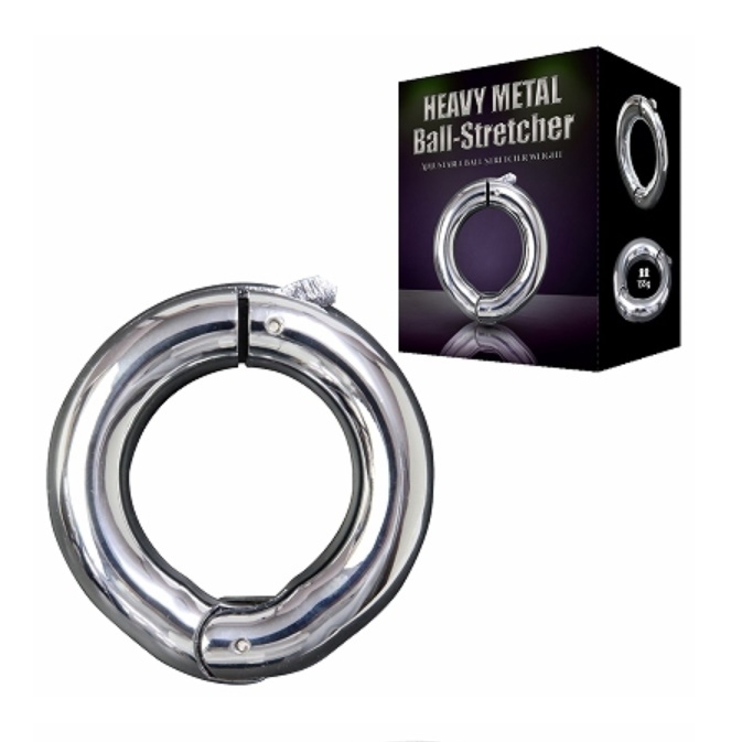 Кольцо эрекционное Heavy Metal Ball Stretcher - TOY69.ru секс игрушки aibu эрекционное кольцо с вибрацией и пультом